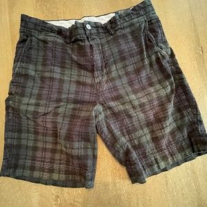 Polo Ralph Lauren Men's Plaid Green Shorts Size 33
